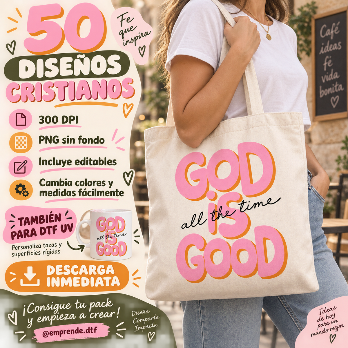Pack 50 Diseños Cristianos